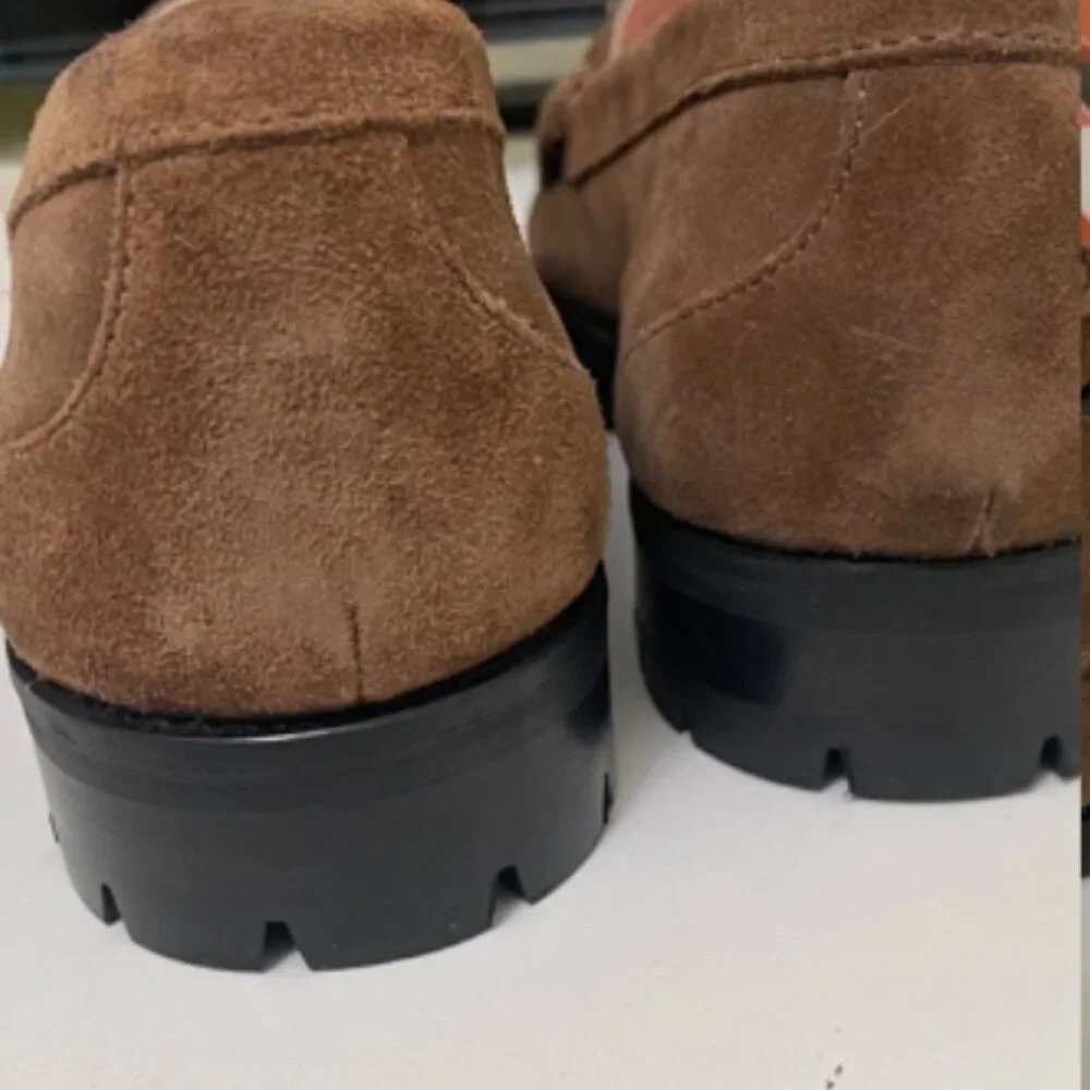 J. Crew Winona Lug Sole Penny Loafers in Toffee Size 9 - Picture 5 of 11